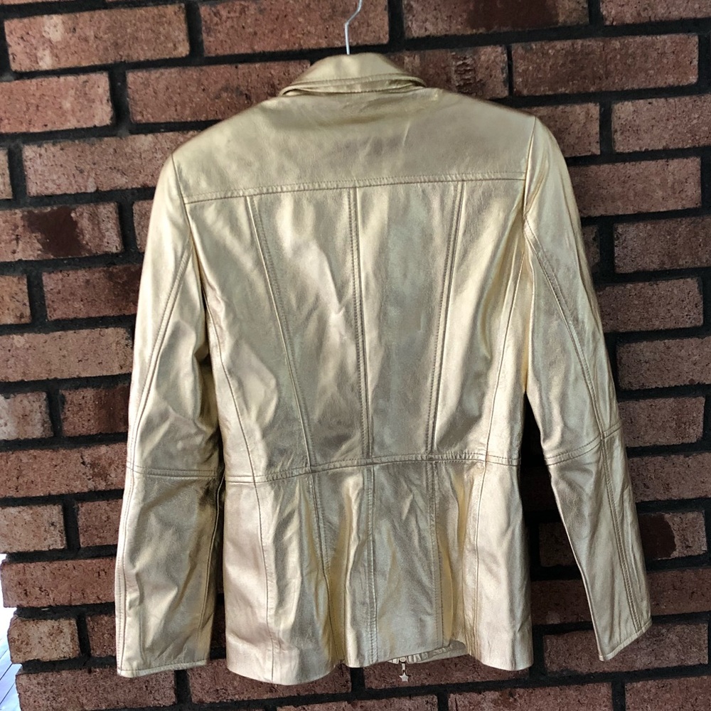 ✨HP✨Gold Escada Jacket 34 - Picture 4 of 8